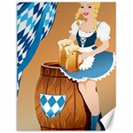 oktoberfest blonde beer girl Canvas 12  x 16 