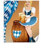 oktoberfest blonde beer girl Canvas 20  x 24 