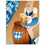 oktoberfest blonde beer girl Canvas 36  x 48 