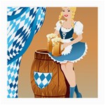 oktoberfest blonde beer girl Medium Glasses Cloth