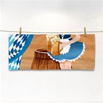 oktoberfest blonde beer girl Hand Towel