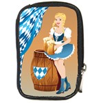 oktoberfest blonde beer girl Compact Camera Leather Case