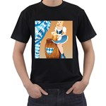 oktoberfest blonde beer girl Men s T-Shirt (Black)