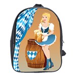 oktoberfest blonde beer girl School Bag (Large)