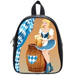 oktoberfest blonde beer girl School Bag (Small)