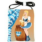 oktoberfest blonde beer girl Shoulder Sling Bag