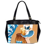 oktoberfest blonde beer girl Oversize Office Handbag (2 Sides)