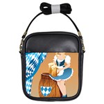 oktoberfest blonde beer girl Girls Sling Bag