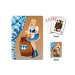 oktoberfest blonde beer girl Playing Cards Single Design (Mini)