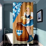 oktoberfest blonde beer girl Shower Curtain 36  x 72  (Stall)