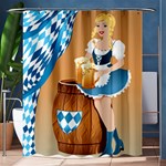 oktoberfest blonde beer girl Shower Curtain 60  x 72  (Medium)