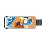 oktoberfest blonde beer girl Portable USB Flash (One Side)