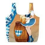 oktoberfest blonde beer girl Full Print Recycle Bag (L)