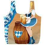 oktoberfest blonde beer girl Full Print Recycle Bag (XL)