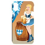 oktoberfest blonde beer girl iPhone X/XS Black UV Print Case