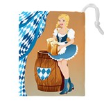 oktoberfest blonde beer girl Drawstring Pouch (4XL)