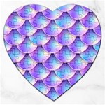 Mermaid Tail Purple Jigsaw Puzzle (Heart)