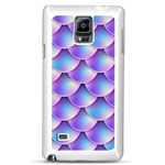 Mermaid Tail Purple Samsung Galaxy Note 4 Case (White)