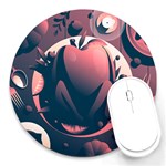 dark thanksgiving dinner Round Mousepad