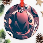 dark thanksgiving dinner Ornament (Round)