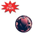 dark thanksgiving dinner 1  Mini Button (10 pack) 