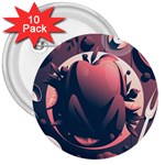 dark thanksgiving dinner 3  Button (10 pack)