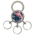 dark thanksgiving dinner 3-Ring Key Chain