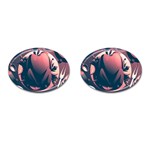 dark thanksgiving dinner Cufflinks (Oval)