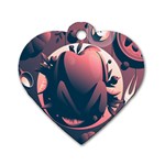 dark thanksgiving dinner Dog Tag Heart (One Side)