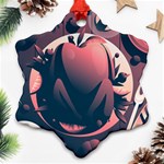 dark thanksgiving dinner Snowflake Ornament (Two Sides)