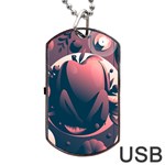 dark thanksgiving dinner Dog Tag USB Flash (One Side)