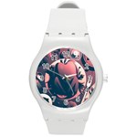 dark thanksgiving dinner Round Plastic Sport Watch (M)