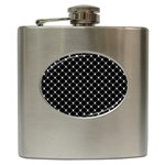 Halloween Skulls Crossbones Hip Flask (6 oz)