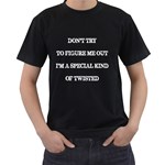 Dont Try Fig Me Out White Men s T-Shirt (Black)