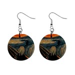 463px The Scream Mini Button Earrings