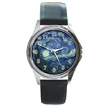 Vangogh Starry Night Ballance1 Round Metal Watch