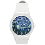 Vangogh Starry Night Ballance1 Round Plastic Sport Watch (M)