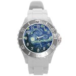 Vangogh Starry Night Ballance1 Round Plastic Sport Watch (L)