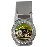 Tropical Frog Eye Money Clip (CZ)