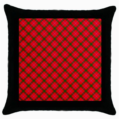 Holiday Throw Pillow Case (Black) from ArtsNow.com Front