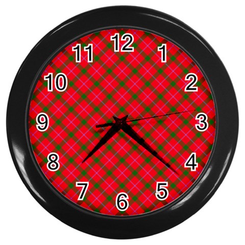 Holiday Wall Clock (Black) from ArtsNow.com Front