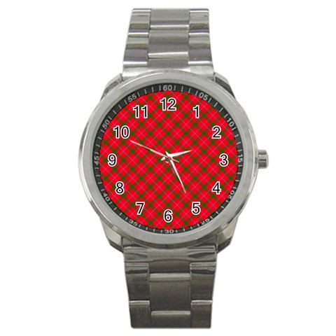 Holiday Sport Metal Watch from ArtsNow.com Front