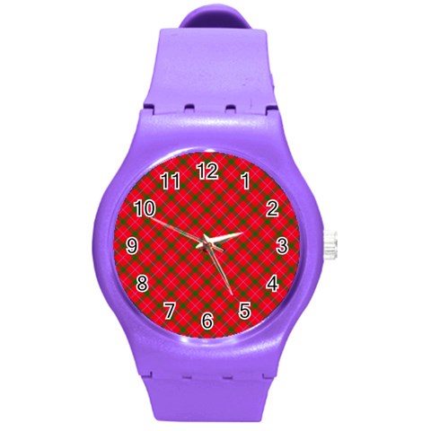 Holiday Round Plastic Sport Watch (M) from ArtsNow.com Front