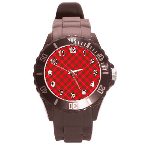 Holiday Round Plastic Sport Watch (L) from ArtsNow.com Front