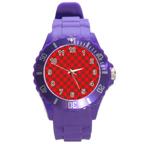 Holiday Round Plastic Sport Watch (L) from ArtsNow.com Front