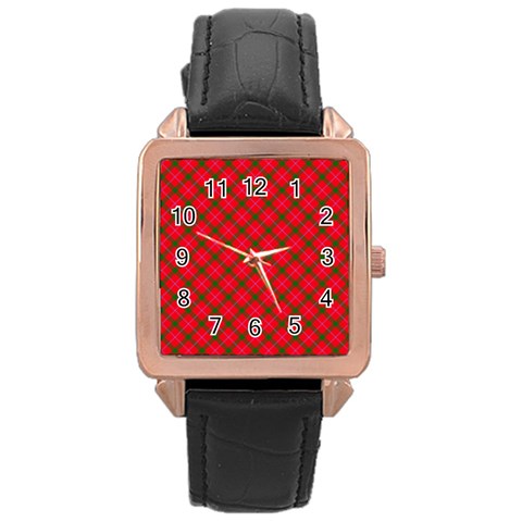 Holiday Rose Gold Leather Watch  from ArtsNow.com Front