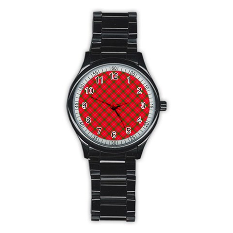 Holiday Stainless Steel Round Watch from ArtsNow.com Front