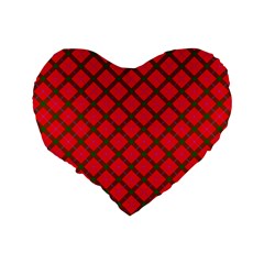 Holiday Standard 16  Premium Flano Heart Shape Cushions from ArtsNow.com Back