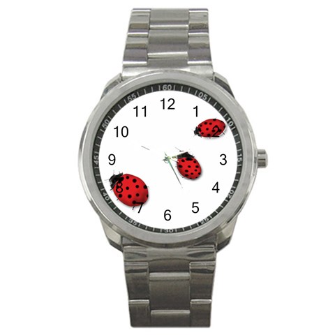 Ladybugs Sport Metal Watch from ArtsNow.com Front