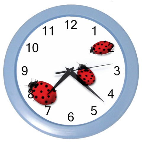 Ladybugs Color Wall Clock from ArtsNow.com Front